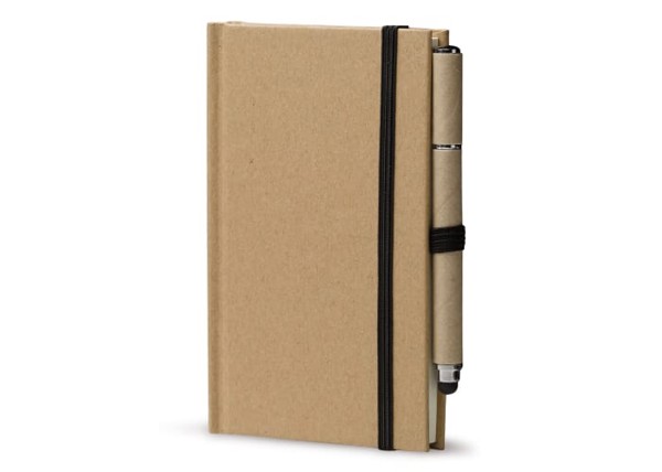 Cardboard notebook A6 + pen LT87949