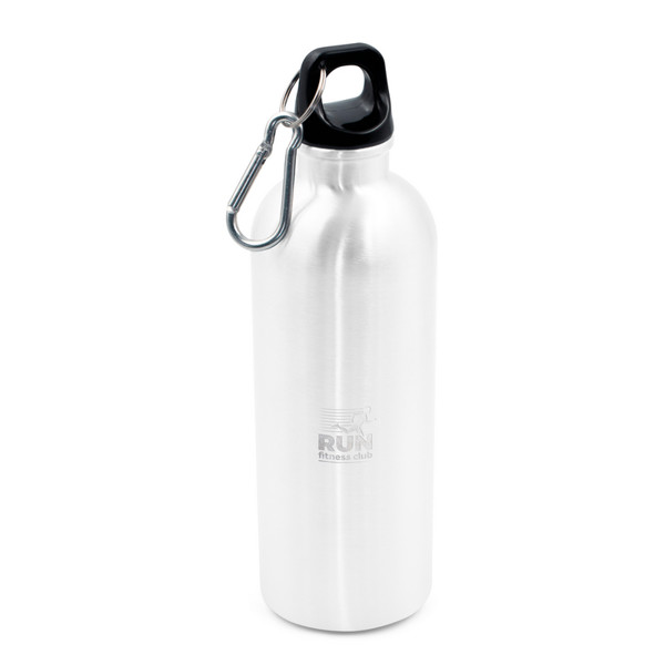 Sports bottle 500 ml with carabiner clip | Brenda - white