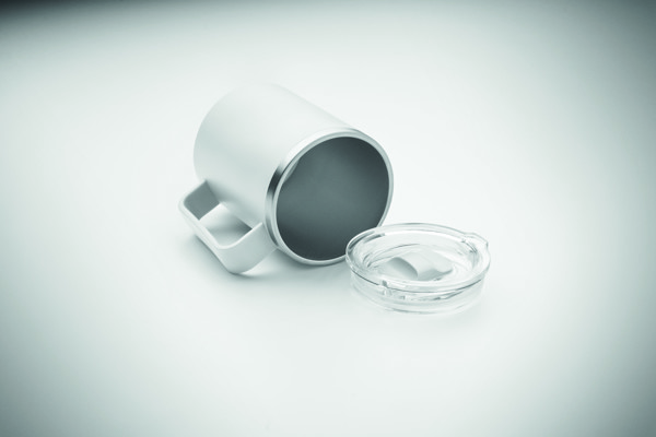 Copo de parede dupla 400ml Cocoa - Branco