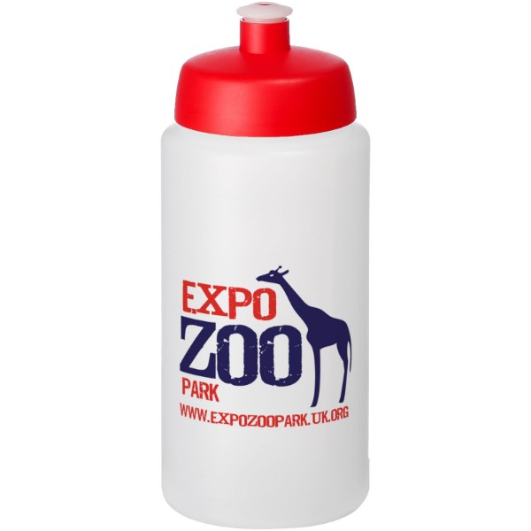 Bouteille de sport Baseline® Plus 500ml couvercle sport - Translucide / Rouge