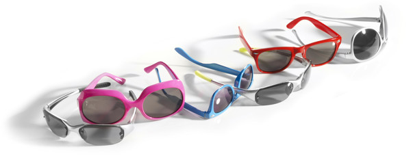 Lunettes de soleil en plastique Kenzie - White