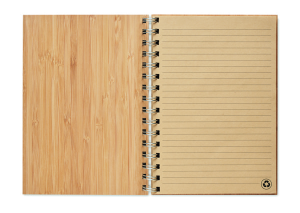 Bloco de bambu espiral A5 Bram