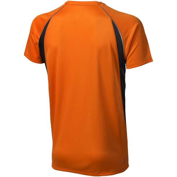 Męski T-shirt Quebec z krótkim rękawem z dzianiny Cool Fit odprowadzającej wilgoć - Pomarańczowy / Antracyt / XXL