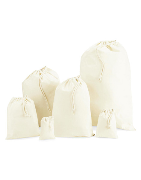 Recycled Cotton Stuff Bag - Black / 2XS