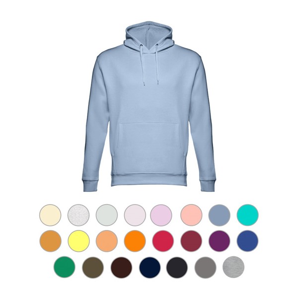 THC PHOENIX. Hooded sweatshirt (unisex) in cotton and polyester - Melange White / XS