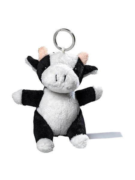 plush cow with keychain