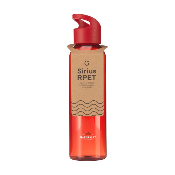 Sirius GRS RPET 650 ml drinking bottle - red/dark red