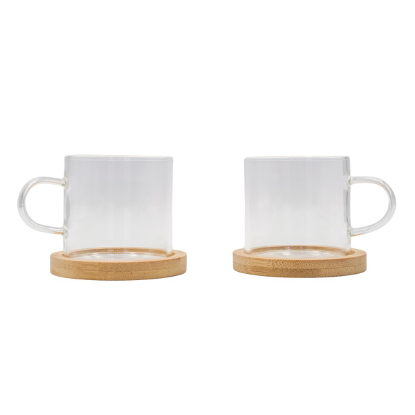 Liberika set of two glass cups