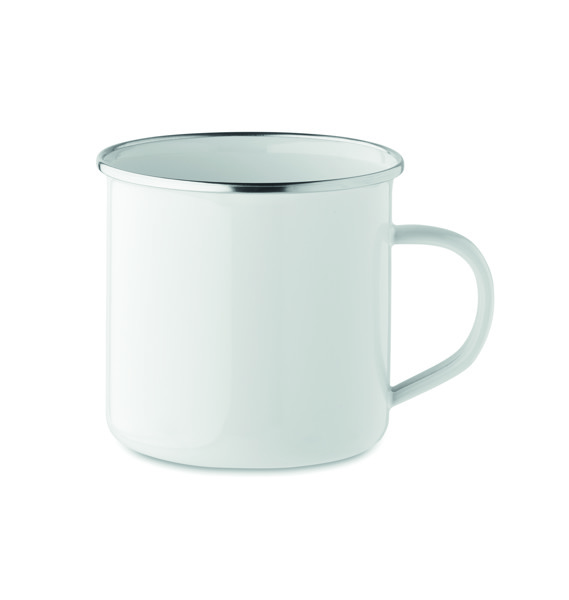 Emajlirana skodelica Plateado L, prostornina 500 ml