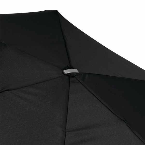 Ploščati mini dežnik 880 mm, okvir iz aluminija 164G - Črna