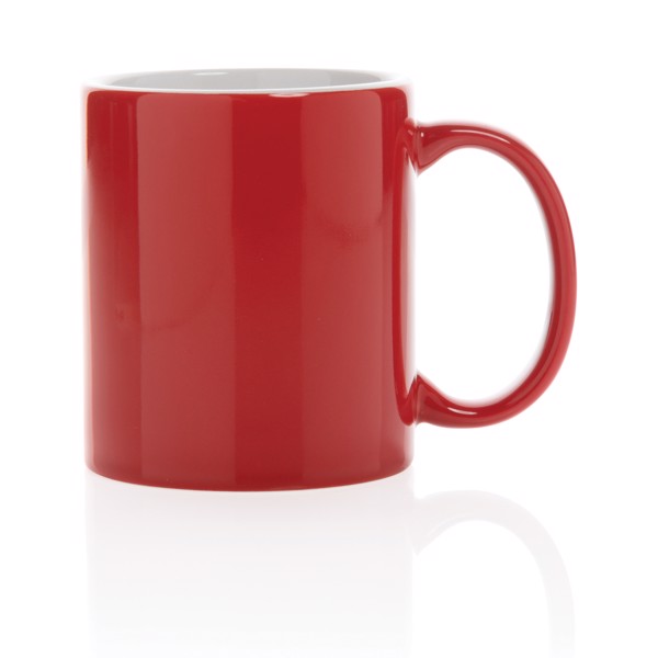Základný keramický hrnček 350ml - Červená