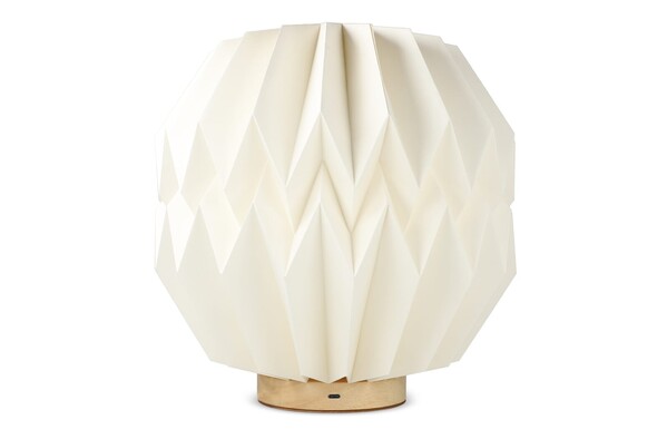 Coollux foldable Origami-inspired paper LED lamp Luna 25cm - Nature