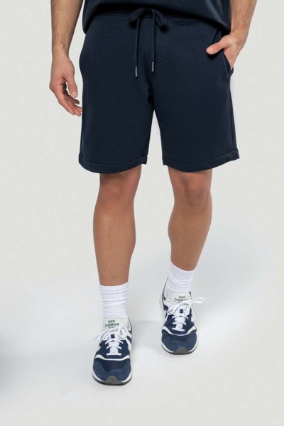 Men's Eco-Friendly French Terry Bermuda Shorts - Black / 2XL