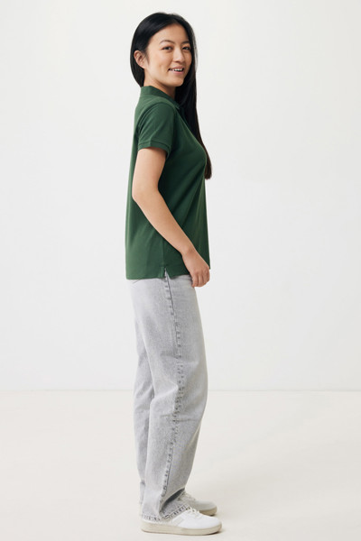 Dámské polo tričko Iqoniq Yosemite z recykl. bavlny - Forest Green / XXS