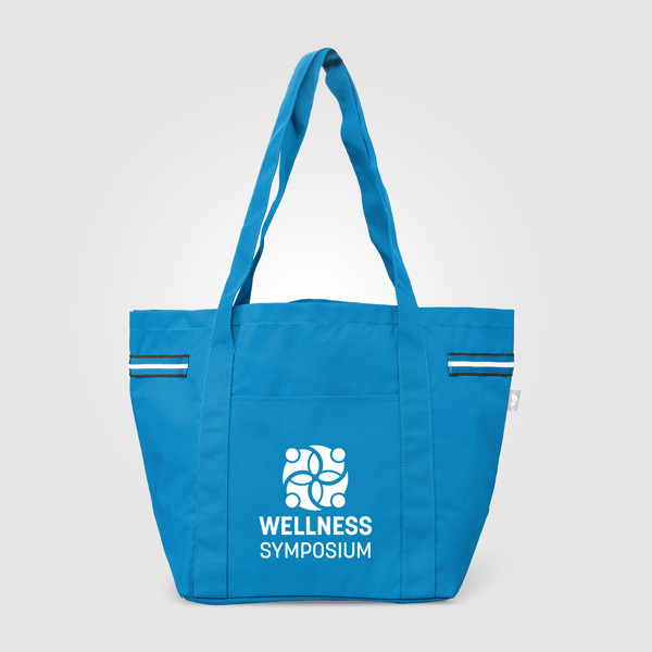 Sac fourre-tout Newport en polyester recyclé à rayures – 20 L