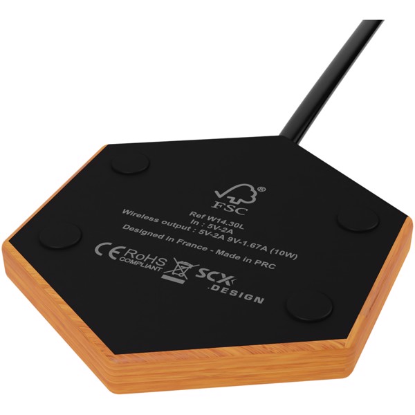 Carregador sem fios de 10W luminoso "SCX.design W14"