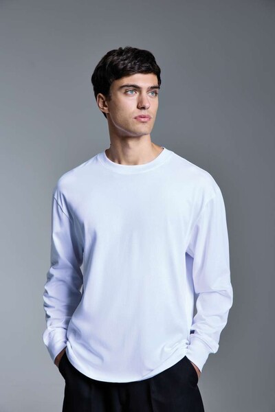 Anthem Headline Heavy Long Sleeve T-Shirt - White / S