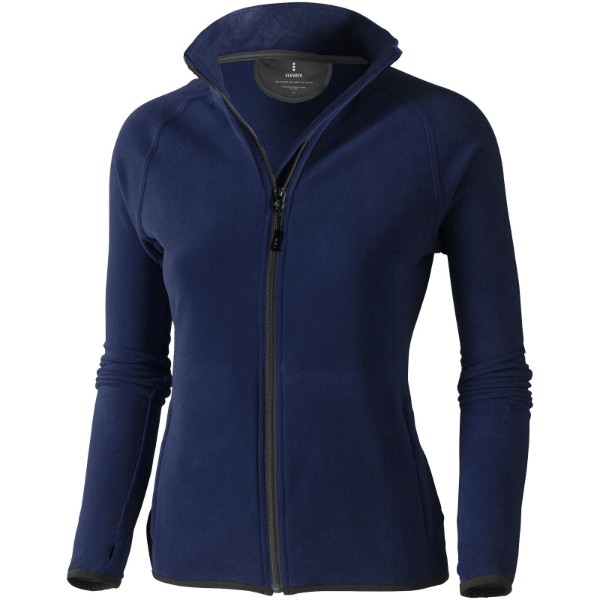 Casaco micro polar com fecho completo de mulher Brossard - Azul marinho / L