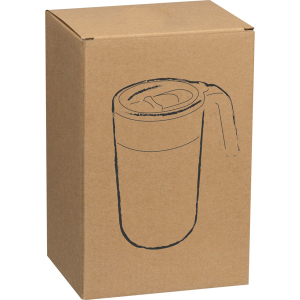 Drinking cup 400 ml  LISA - Silvergrey