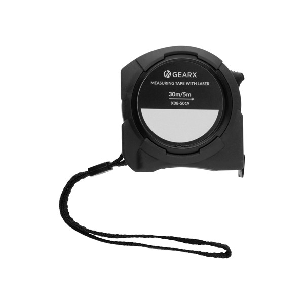 Gear X målebånd 5M, med 30M laser, sort