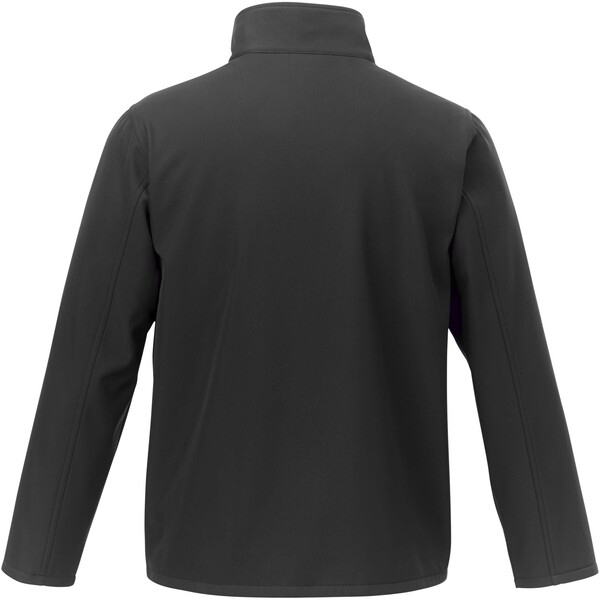 Orion men's GRS recycled softshell jacket - Black / 2XL