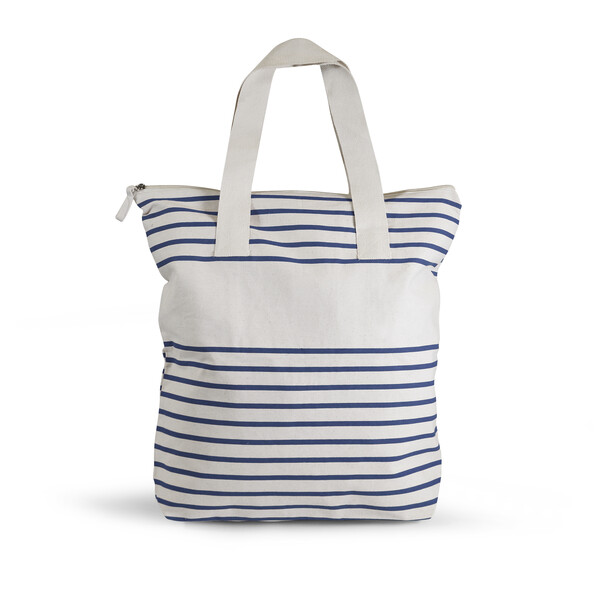 Sac shopping coton bio 220g BIOBEACH - bleu marine