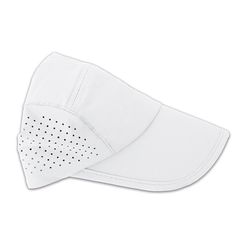 GORRA DEPORTIVA ELÁSTICA Y PLEGABLE "OSCAR" - Blanco