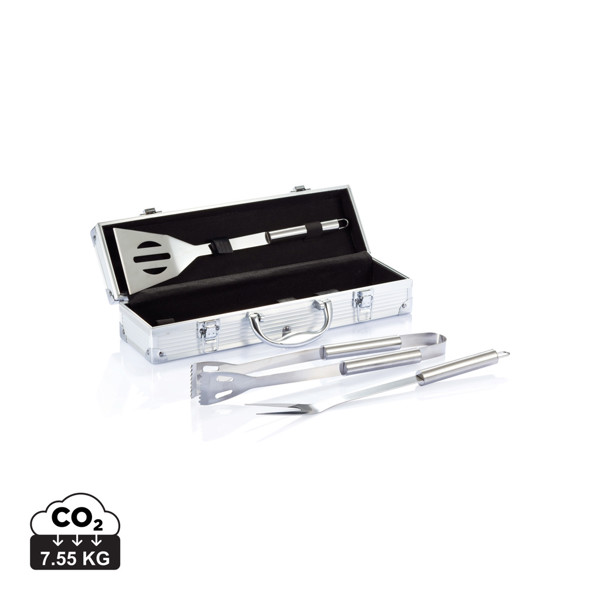 XD - 3 pcs barbecue set in aluminium box