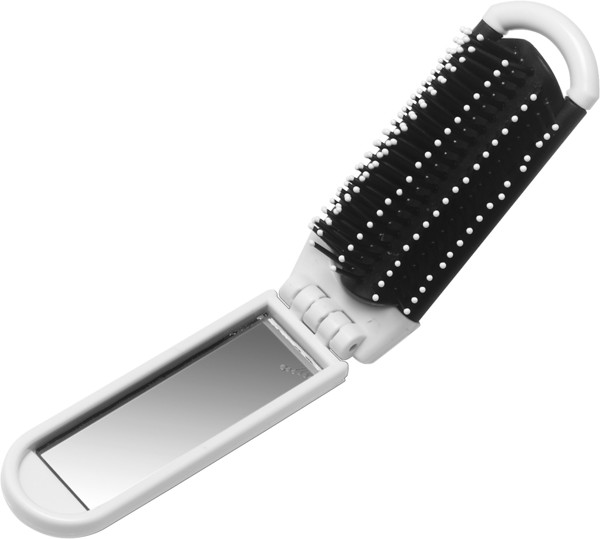 ABS hair brush with mirror