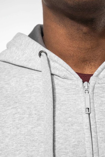 Full Zip Hooded Sweatshirt - Light Royal Blue / M