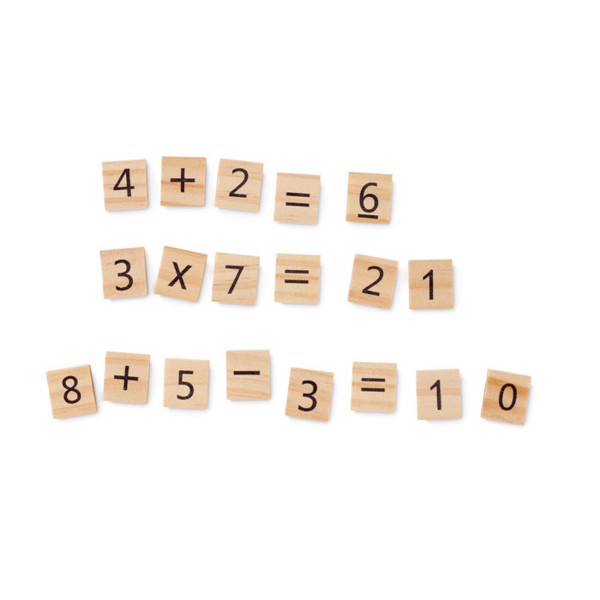 Educount wood counting game, 32 pieces