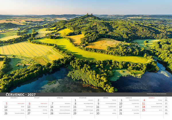 Nástěnný kalendář Česká krajina 2027