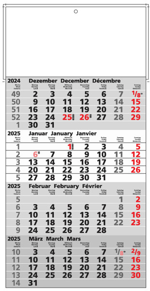4-Monatswandkalender "Basic"