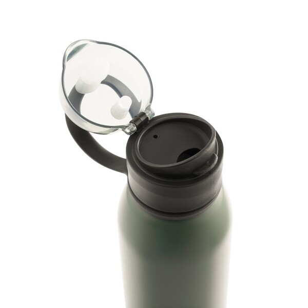 LEMIEUX. Sportovní láhev z nerezové oceli (z 90 % z recyklovaného materiálu) 670 ml - Vojenská Zelená