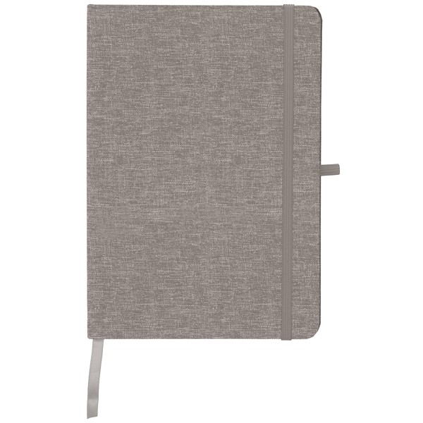 Miller rPET Notebook 210 x 140 mm - Stone Grey / 4 Color inkjet