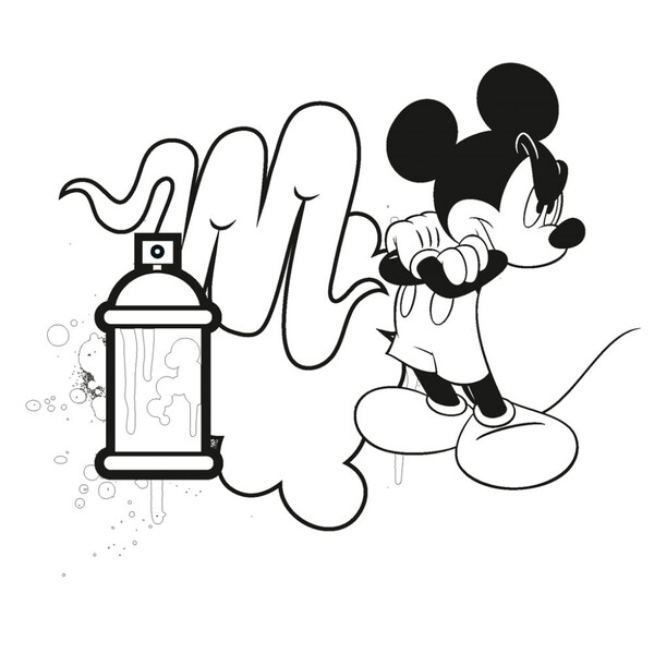 Poznámkový Kalendár Mickey Mouse – Diy: Maľovankový Kalendár, 30 x 30 cm