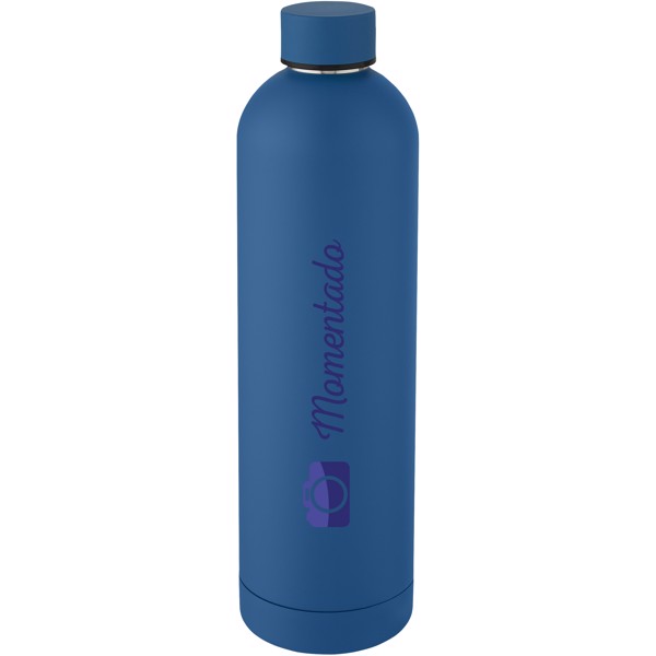 Spring 1 l Kupfer-Vakuum Isolierflasche - Tech blue