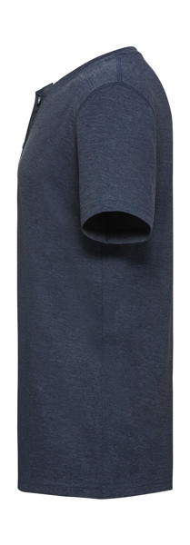 Men's Henley Hd T - Grey Marl / XS