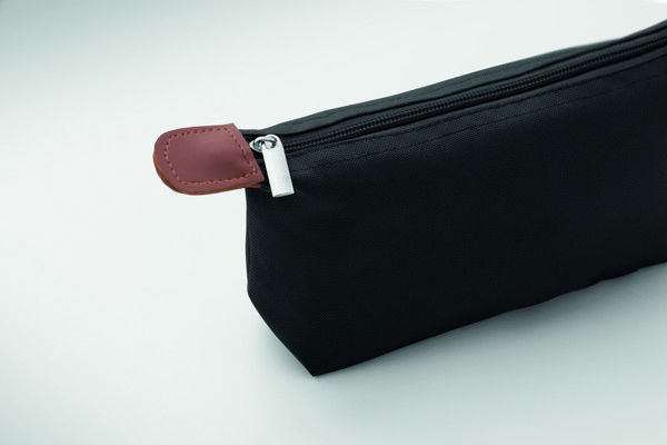 Cosmetic bag in 600D RPET Vanity - Black