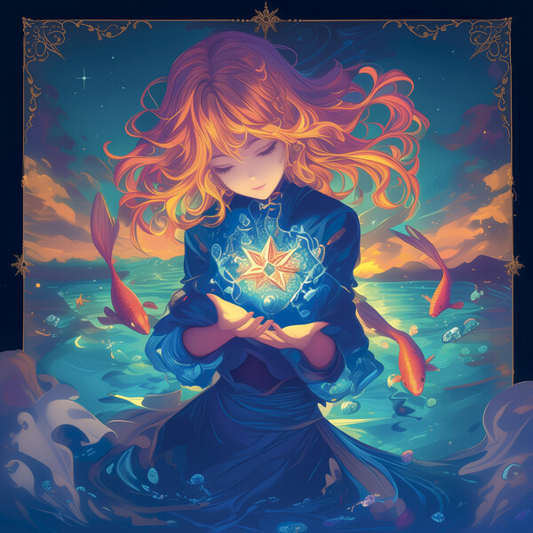 Notique Poznámkový Kalendář Anime Zodiac 2027, 30 x 30 cm - Východní