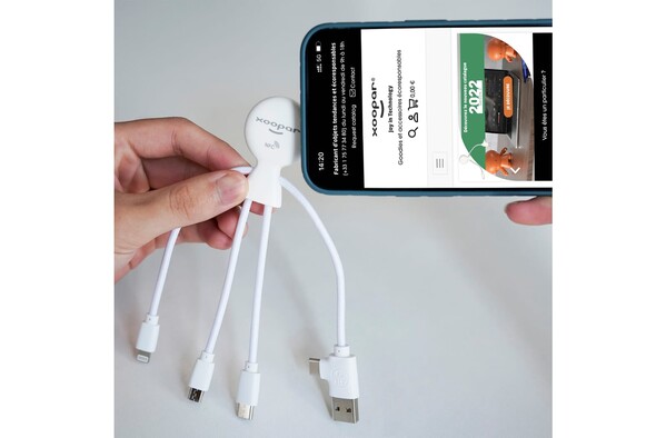 Xoopar Mr. Bio smart cable, NFC,recycled plastic