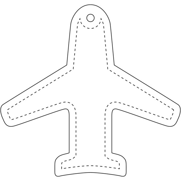 Attache réfléchissante plate en PVC H-09 RFX™ - Blanc