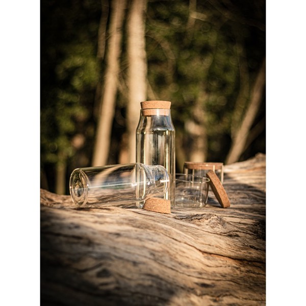 Garrafa em vidro com tampa em cortiça 800 mL - JASMIN 800