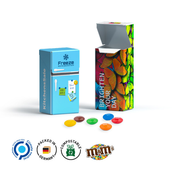 Slim Box Mini, Weiß / Mini Bonbons Frucht Mix, 10 G