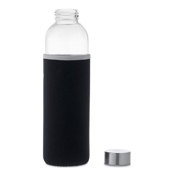 Utah Large glass bottle, 750 ml, neoprene pouch