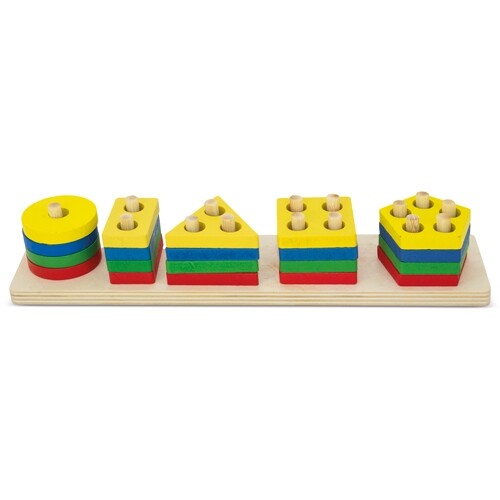 WOODEN GEOMETRICAL PUZZLE BOARD "DIDACTIC"