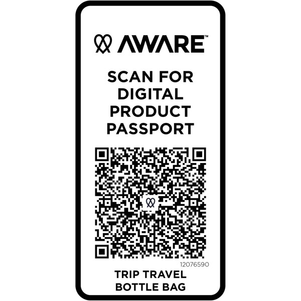 Trip Aware™ Recycelte Reisetasche für Flaschen 2 L - schwarz