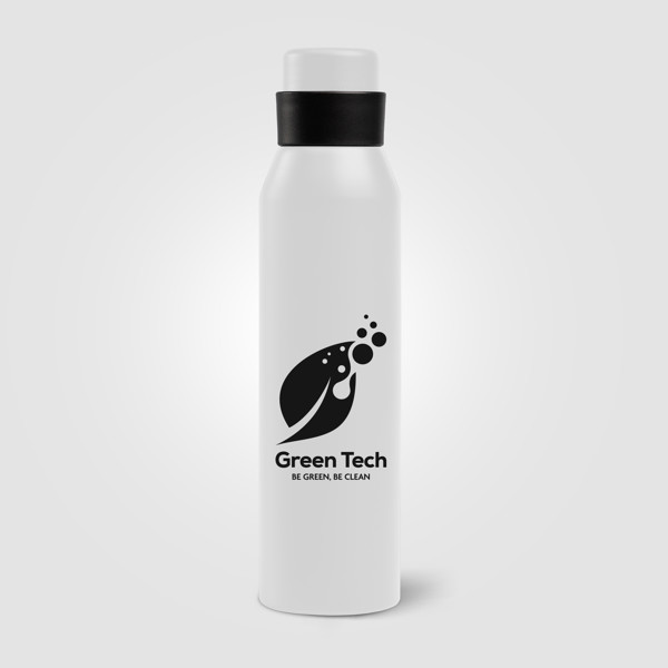 Norse - 680 ml Recycled Aluminium Sport Bottle - White / 4 Colour inkjet