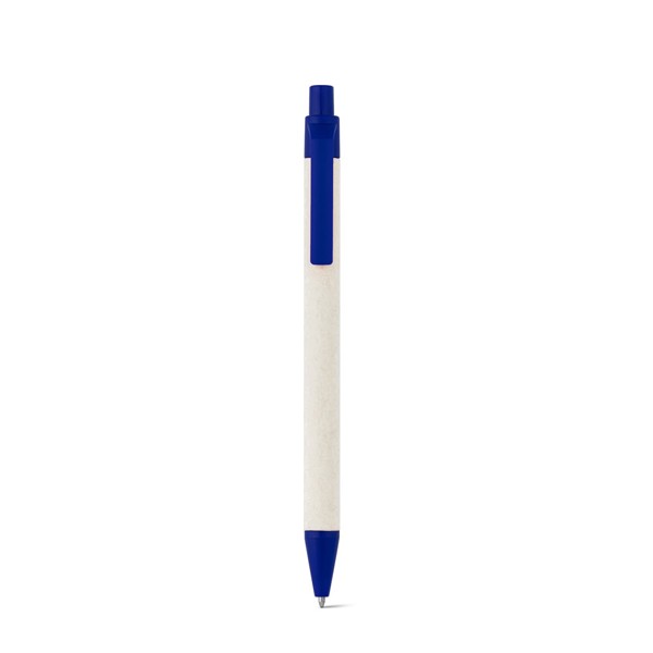 MILINK. Kuličkové pero ze 100% recyklovaného papíru - Modrá