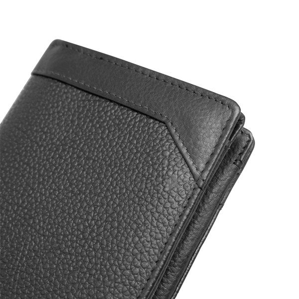 Genuine Leather Credit Card Wallet Wall Street